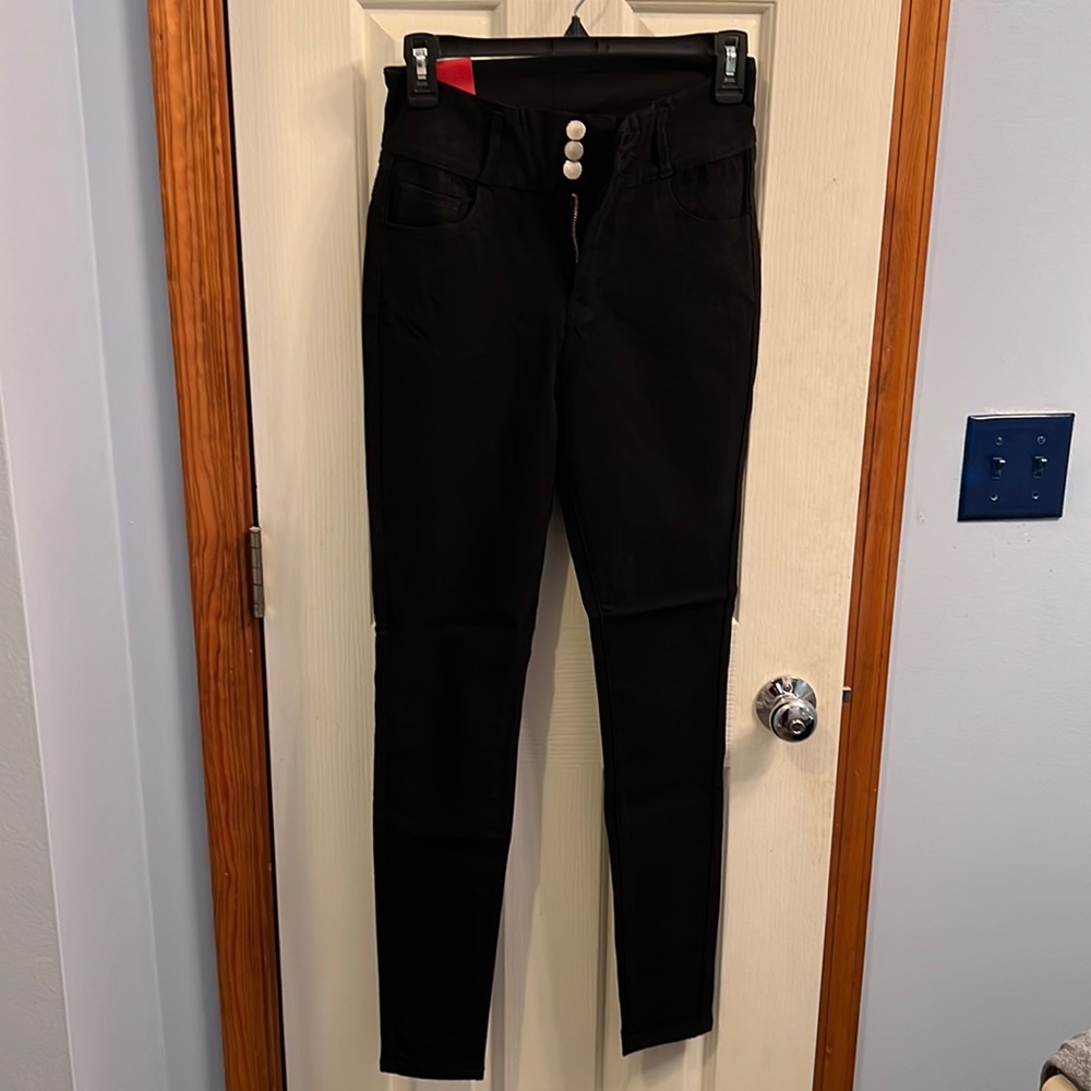 Black stretch junior jeans size large